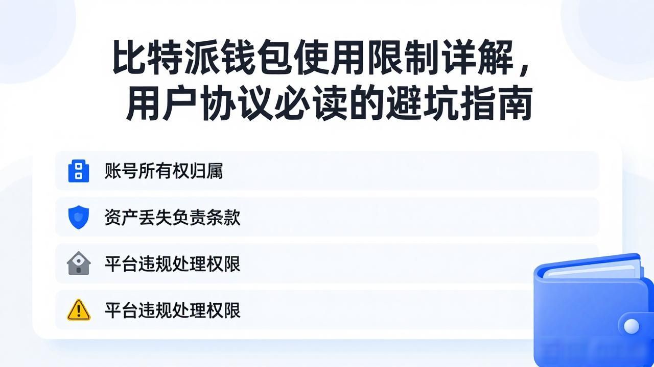 比特派钱包使用限制详解,用户协议必读的避坑指南