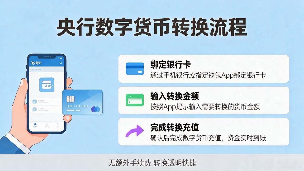 央行数字货币怎么换?一文看懂转换全流程