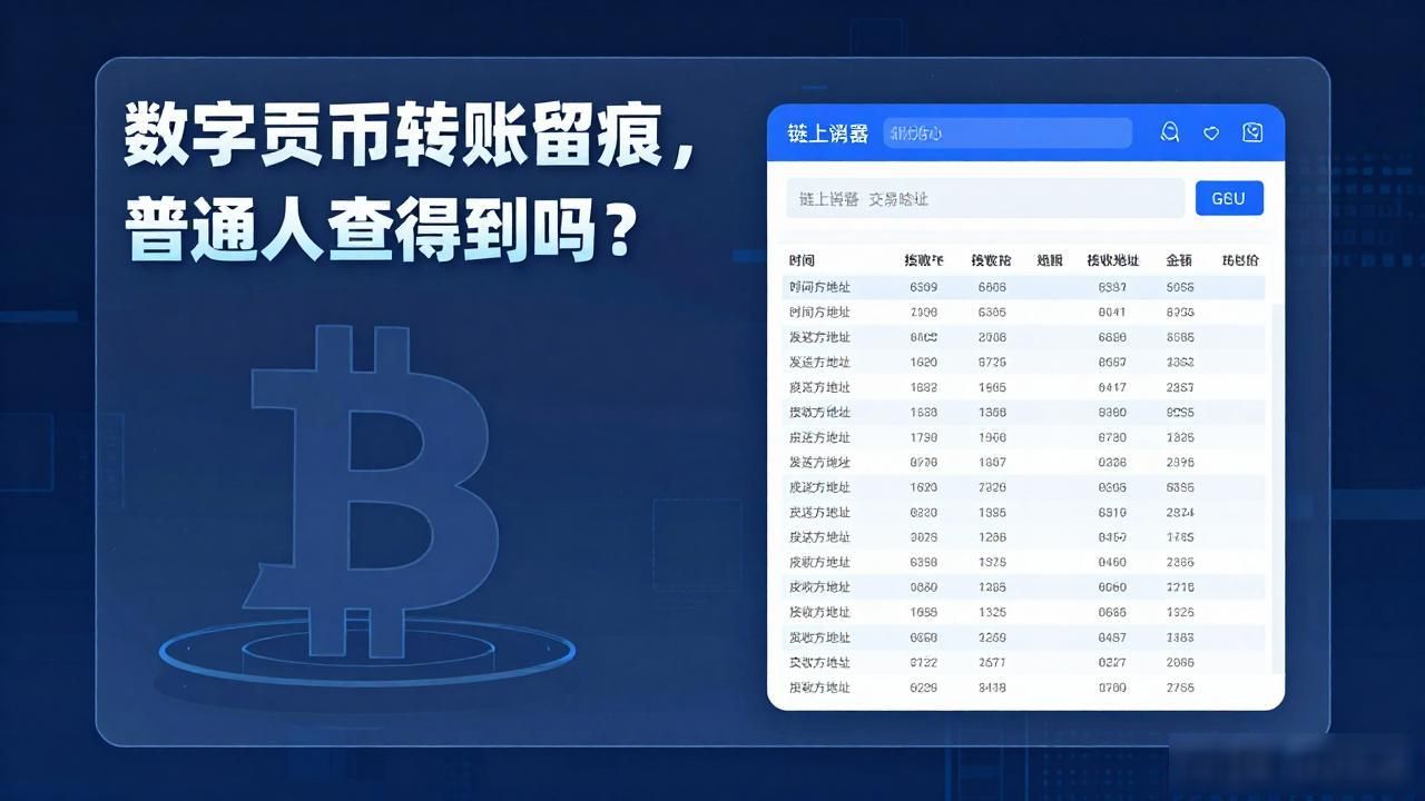 数字货币转账留痕,普通人查得到吗?