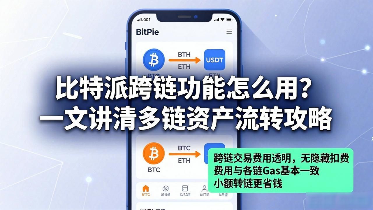 比特派跨链功能怎么用?一文讲清多链资产流转攻略
