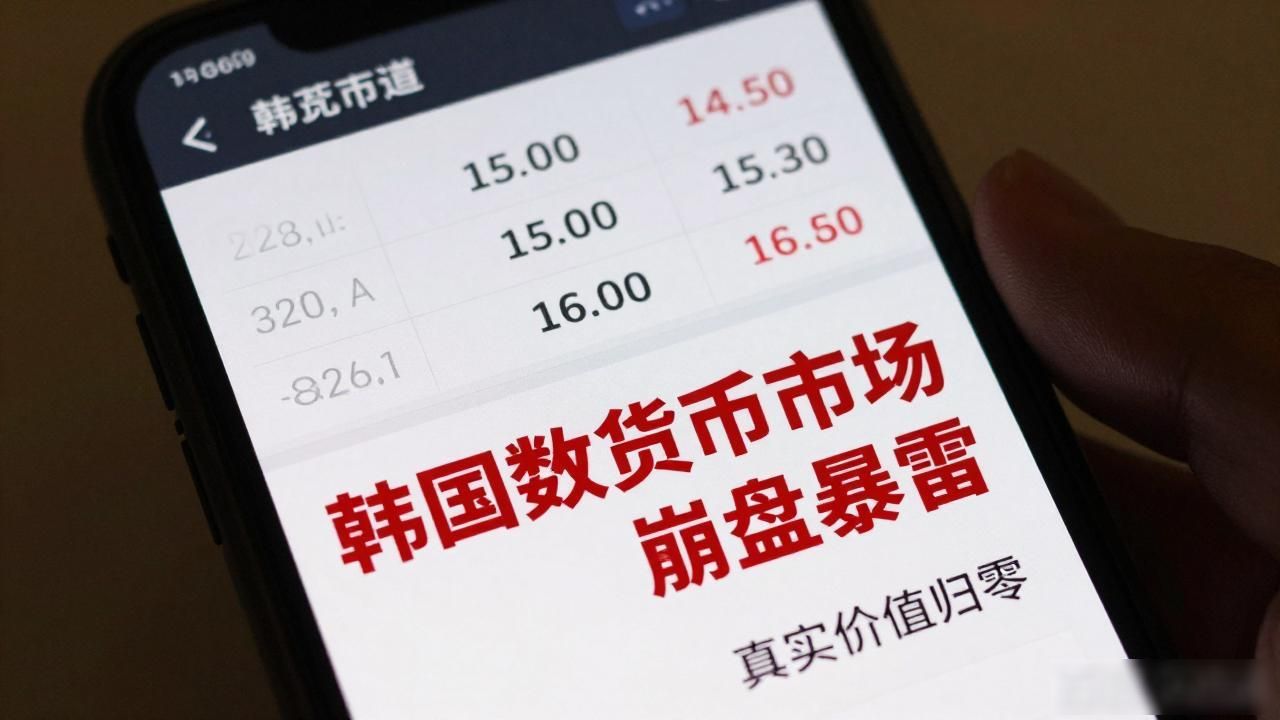 韩国数字货币市场崩盘暴雷 大量散户投的钱直接拿不回来了