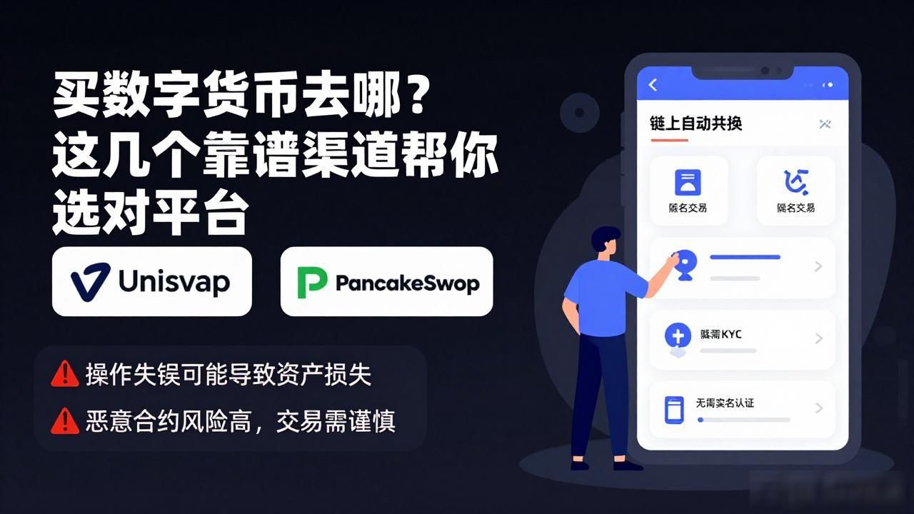 买数字货币去哪?这几个靠谱渠道帮你选对平台