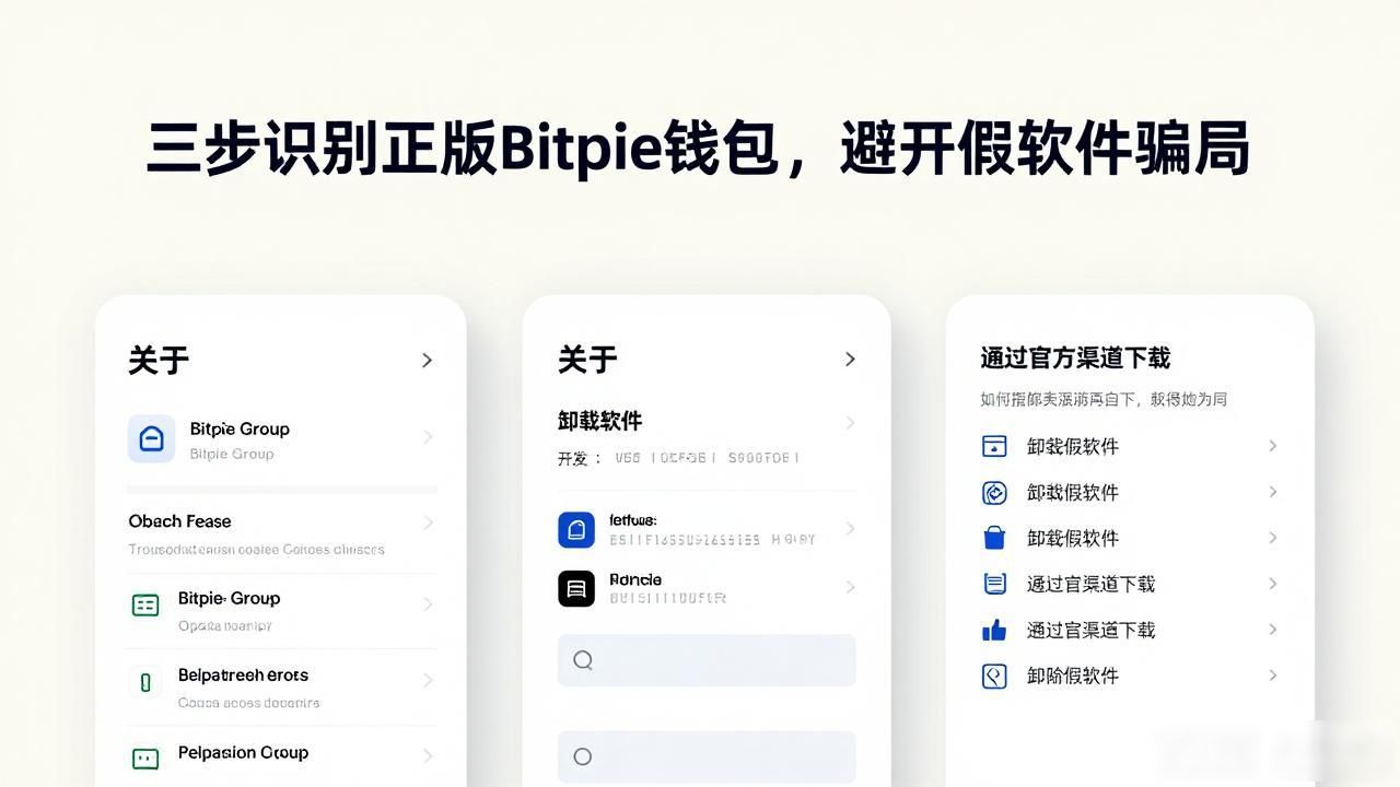 三步识别正版Bitpie钱包,避开假软件骗局