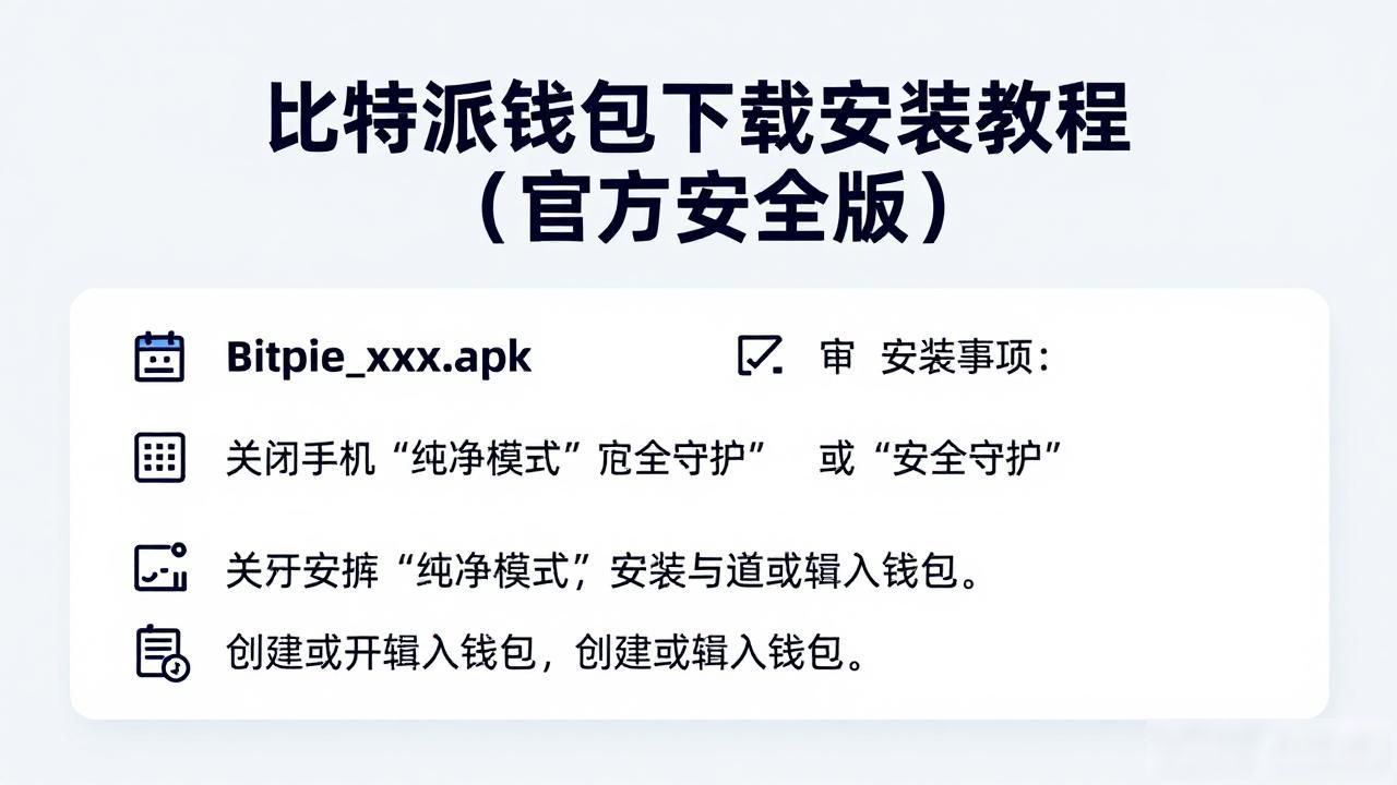 比特派钱包下载安装教程(官方安全版)