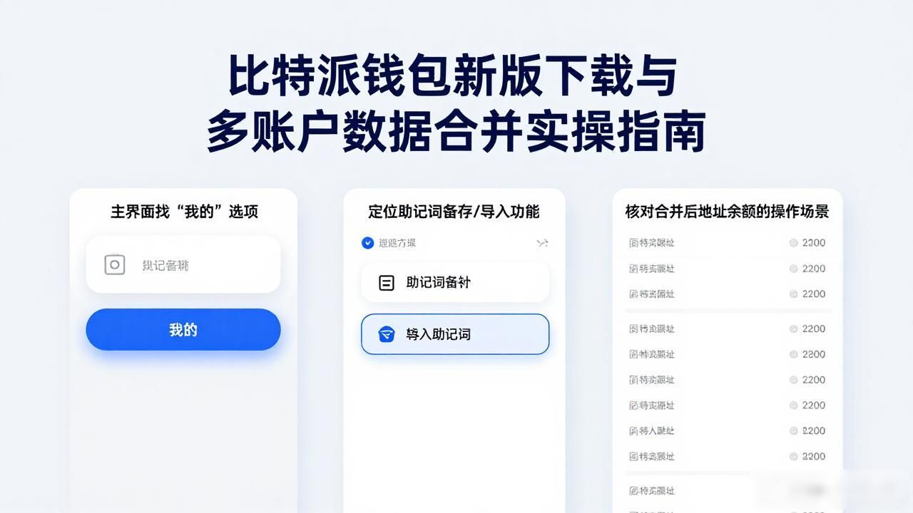 比特派钱包新版下载与多账户数据合并实操指南