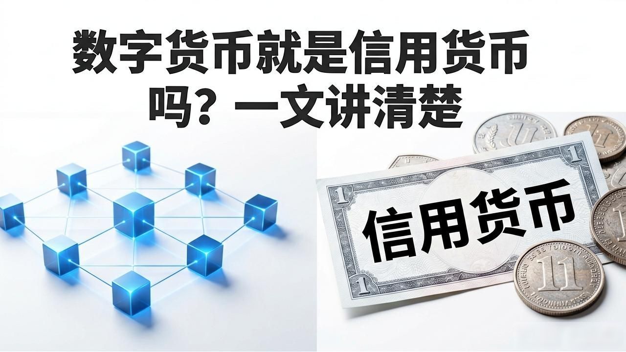 数字货币就是信用货币吗?一文讲清楚