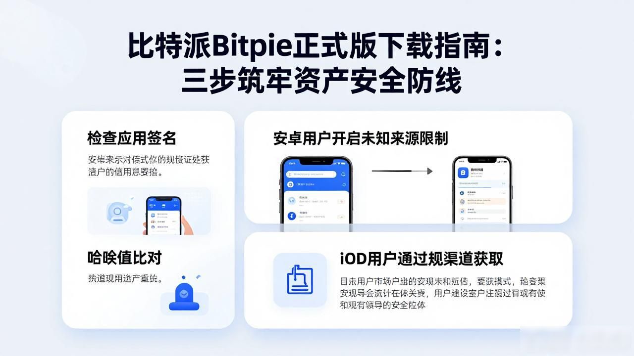 比特派Bitpie正式版下载指南:三步筑牢资产安全防线