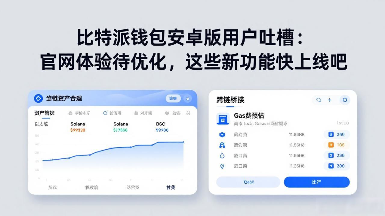 比特派钱包安卓版用户吐槽:官网体验待优化,这些新功能快上线吧