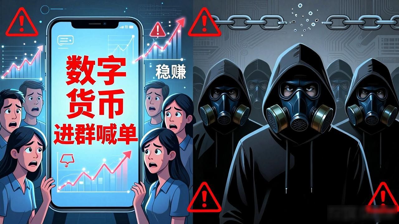 数字货币进群喊单?别被当成韭菜割了