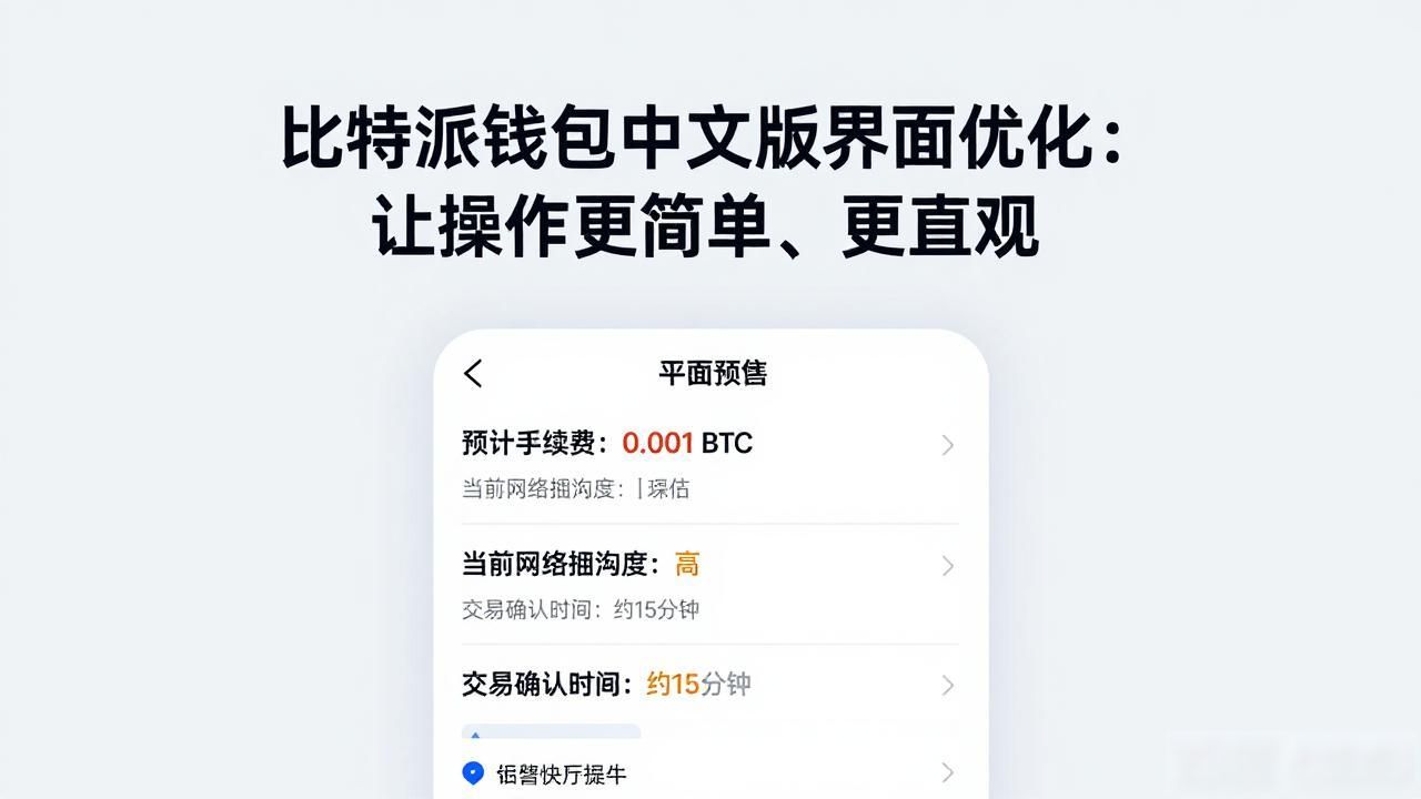 比特派钱包中文版界面优化:让操作更简单、更直观