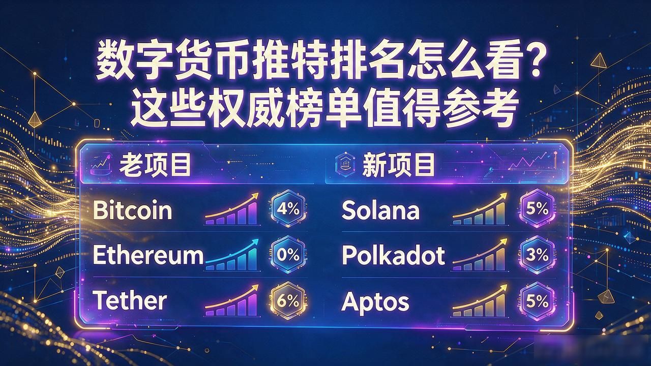 数字货币推特排名怎么看?这些权威榜单值得参考